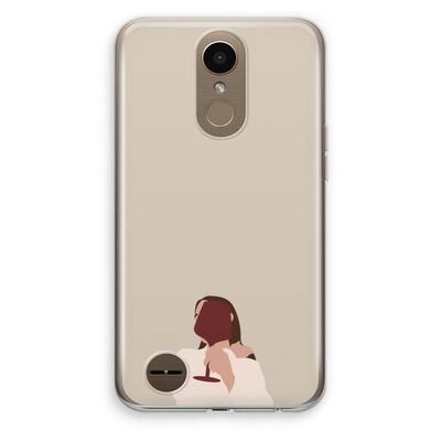 I drink wine: LG K10 (2017) Transparant Hoesje