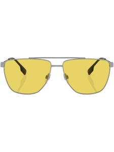 Burberry Eyewear lunettes de soleil Blaine à monture pilote - Argent