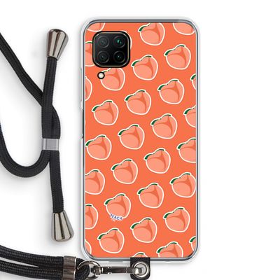 Just peachy: Huawei P40 Lite Transparant Hoesje met koord