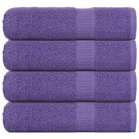 VidaXL Badhanddoeken frogn 4 st 100x150 cm 360 g/m² paars