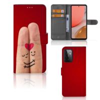 Samsung Galaxy A72 | Wallet Case | met Pasjes | Liefde - Origineel Romantisch Cadeau