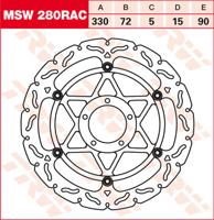 TRW Remschijf, remschijven voor de moto, MSW280RAC