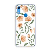 Peachy flowers: Huawei Y6s Transparant Hoesje
