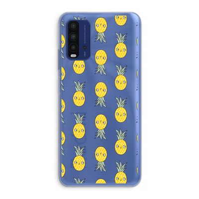 Ananas: Xiaomi Redmi 9T Transparant Hoesje
