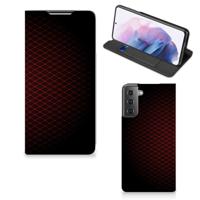 Samsung Galaxy S21 Plus | Hoesje met Magneet | Geruit Rood