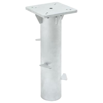 VidaXL Parasolvoet voor in de grond 16x16x39,5 cm staal zilverkleurig