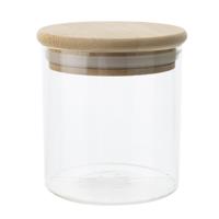 Cosy & Trendy keuken Voorraadpot - bewaarpot - 330 ml - glas - met houten deksel Cosy & Trendy keuken Voorraadpot - bewaarpot - 330 ml - glas - met houten deksel
