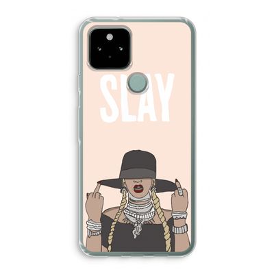 Slay All Day: Google Pixel 5 Transparant Hoesje