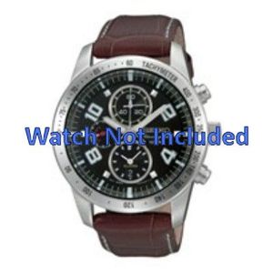 Horlogeband Seiko 7T62-0HX0 / SNAC11P1 / 4A332JL Leder Bruin 21mm