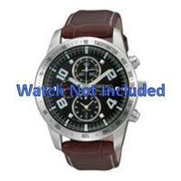 Horlogeband Seiko 7T62-0HX0 / SNAC11P1 / 4A332JL Leder Bruin 21mm - thumbnail