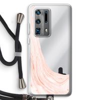 Peach bath: Huawei P40 Pro Plus Transparant Hoesje met koord