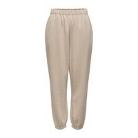 ONLY wide leg broek Feel Life met biologisch katoen zand - thumbnail