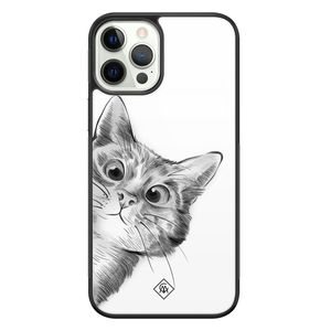 iPhone 12 Pro glazen hardcase - Peekaboo