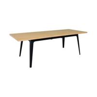 sweeek - Uitschuifbare rechthoekige eettafel 180-230cm, eiken en