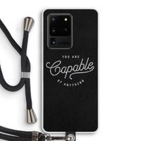 Capable: Samsung Galaxy S20 Ultra Transparant Hoesje met koord
