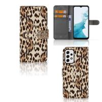 Samsung Galaxy A23 | Telefoonhoesje | Met pasjeshouder | Leopard