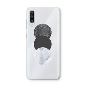 Marmeren cirkels: Samsung Galaxy A70 Transparant Hoesje
