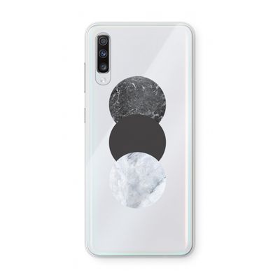 Marmeren cirkels: Samsung Galaxy A70 Transparant Hoesje