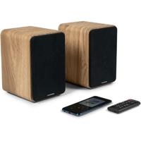 THOMSON WS602DUO - Set van 2 luidsprekers met houten kist - 100W - Bluetooth 5.0 - 2 RCA-uitgangen - Licht hout THOMSON WS602DUO - Set van 2 luidsprekers met houten kist - 100W - Bluetooth 5.0 - 2 RCA-uitgangen - Licht hout