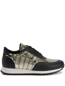 Giuseppe Zanotti baskets Jimi Running métallisé - Noir