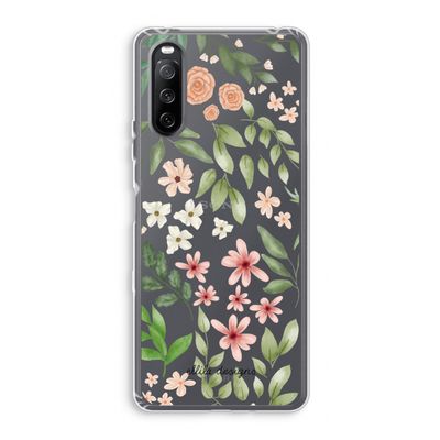 Botanical sweet flower heaven: Sony Xperia 10 III Transparant Hoesje