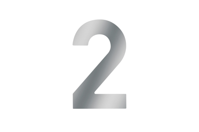 Metafranc Huisnummer 2 A2 120Mm - WU0424017