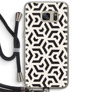 Crazy pattern: Samsung Galaxy S7 Transparant Hoesje met koord