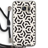 Crazy pattern: Samsung Galaxy S7 Transparant Hoesje met koord