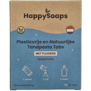Happysoaps Tandpasta tabs met fluoride navulverpakking