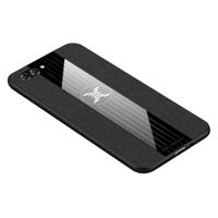 Voor Huawei Nova 2s XINLI stiksels doek Textue schokbestendige TPU beschermhoes (zwart)