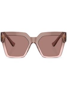 Versace Eyewear lunettes de soleil à monture carrée - Marron