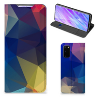 Samsung Galaxy S20 Stand Case Polygon Dark