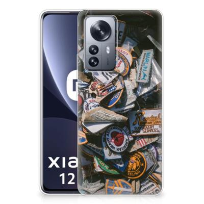 Xiaomi 12 Pro | Siliconen hoesje | met foto Badges
