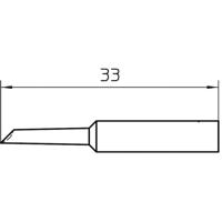 Weller XNT GW Soldeerpunt Afgeschuind 45° Grootte soldeerpunt 2 mm Lengte soldeerpunt: 33 mm Inhoud: 1 stuk(s) - thumbnail