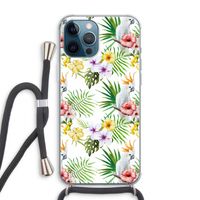 Gele kuif: iPhone 12 Pro Max Transparant Hoesje met koord