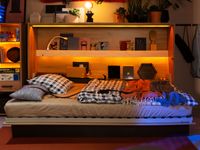 Opklapbed CONCEPTION JUNIOR 120x200 cm artisan eik (horizontaal) zonder matras Opklapbed CONCEPTION JUNIOR 120x200 cm artisan eik (horizontaal) zonder matras