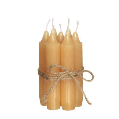 Diner kaarsen set 7 stuks H. 11 cm honing - Hortus