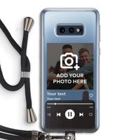 Music Player: Samsung Galaxy S10e Transparant Hoesje met koord