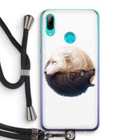 Yin Yang Wolves: Huawei P Smart (2019) Transparant Hoesje met koord