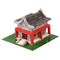 Wise Elk bouwpakket Chinese House junior 17 cm gips 601 delig - thumbnail