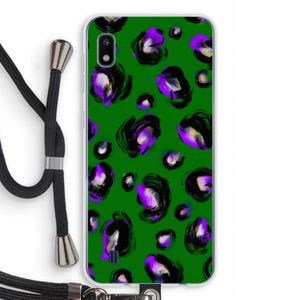 Green Cheetah: Samsung Galaxy A10 Transparant Hoesje met koord