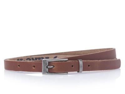 Take It Leren Riem 1.5 cm Cognac