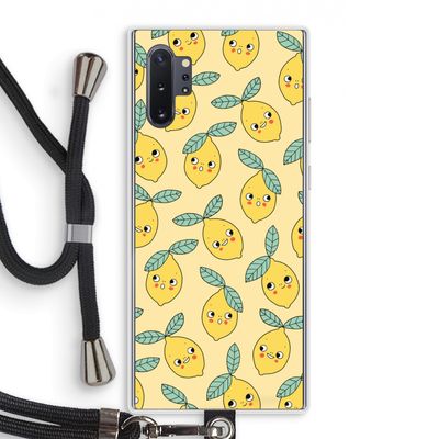 Citroenen: Samsung Galaxy Note 10 Plus Transparant Hoesje met koord