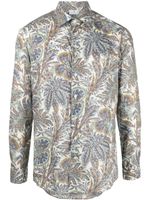 ETRO chemise en coton à imprimé végétal - Blanc