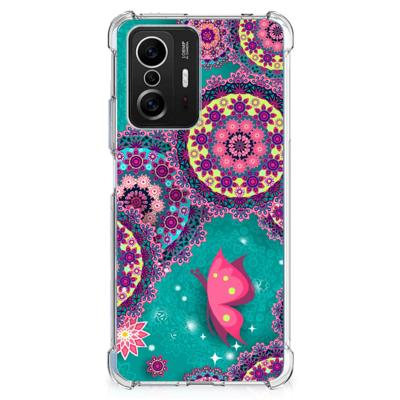 Xiaomi 11T | 11T Pro Back Cover Cirkels en Vlinders Xiaomi 11T | 11T Pro Back Cover Cirkels en Vlinders