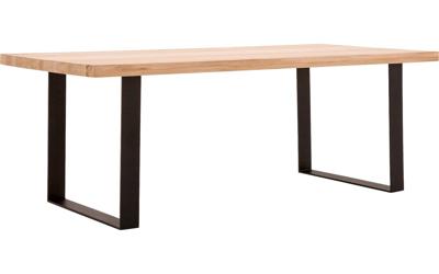 Goossens Eettafel Blade, Strak blad 220 x 100 cm 6 cm dik