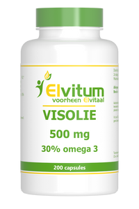 Elvitum Visolie 500mg Capsules