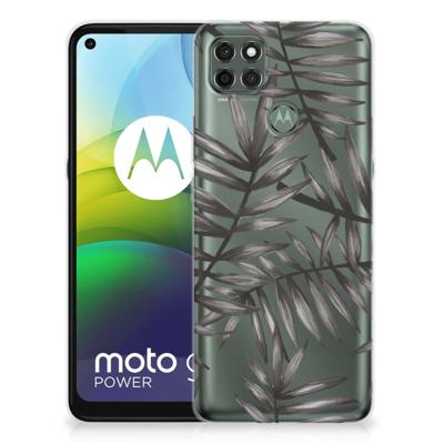 Motorola Moto G9 Power | TPU Case | Leaves Grey Motorola Moto G9 Power | TPU Case | Leaves Grey