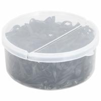 VidaXL Haarelastiekjes paard 500 st silicone zwart