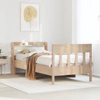 Bedframe zonder matras massief grenenhout 90x190 cm